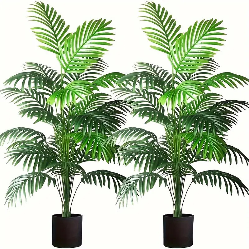Monstera Adansonii - 24 feuilles Areca palmier plantes artificielles